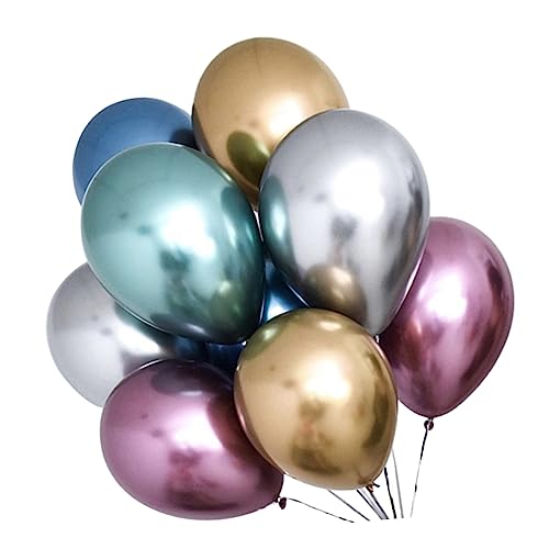 TOPBATHY 40 Stück Latex Metallic Luftballons Und Farben Ideal Für Geburtstagsfeiern Hochzeiten Und Andere Festlichkeiten Gemischte Dekoration Für Unvergessliche Anlässe von TOPBATHY