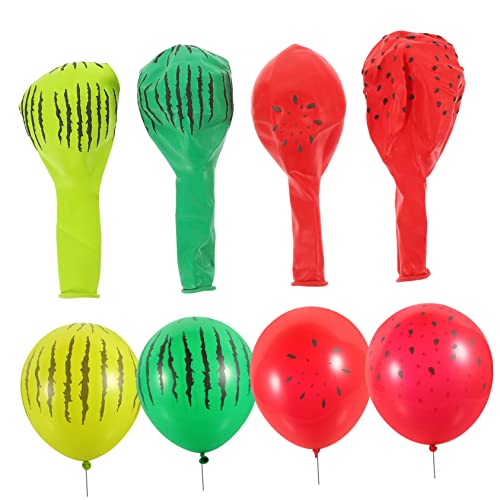 TOPBATHY 40 Stück Wassermelonen Latexballons Rosa Luftballons Blumengirlande Zur Dekoration Lutscher Hawaii Partyzubehör Ballondekoration Feierballon Hawaii Party Requisiten von TOPBATHY