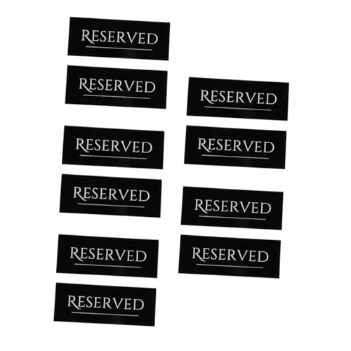 TOPBATHY 5 Sätze 5 Sets Ortsschild Esstischschilder Restaurant Reservierungsschild Tischzelt Hochzeitsschild Tischschild Reserviertes Schild Kleines Schild Für Tisch 2 Stück * 5 von TOPBATHY