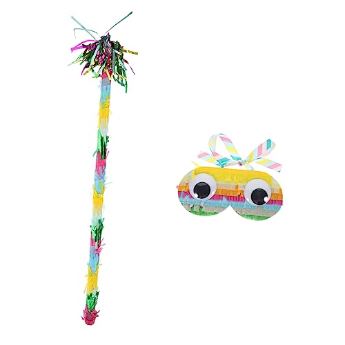 TOPBATHY 5 Sets Pinata Para Piñatas Spielzeug Dekoration Partyspielzubehör Piñata Stab Geburtstag Krachmacher Kinderpartygeschenke Kinderpartyspiele Familientreffen Papier Bunt von TOPBATHY