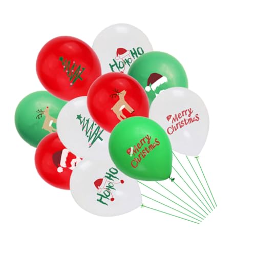 TOPBATHY 50 Stück 12 Zoll Weihnachts Luftballons Mit üßem Cartoon Design Bunte Dekorationsballons Für Festliche Anlässe Partys Und Weihnachtsfeiern Ideale Ergänzung Für Ihre von TOPBATHY