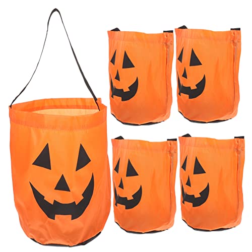 TOPBATHY 5pcs Kürbisbeutel Halloween Taschenbeutel Party Süßigkeiten Container Goodies Geschenktüte von TOPBATHY