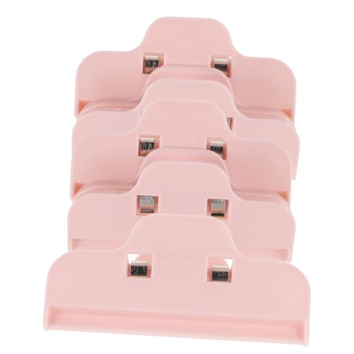 TOPBATHY 5st Verschlussclip Für Kartoffelchips Büroklammern Chip-clips Brotklammern Wiederverwendbar Büropapierklammern Clips Für Chips Und Andere Lebensmittelbeutel Utility-clips Rosa Abs von TOPBATHY