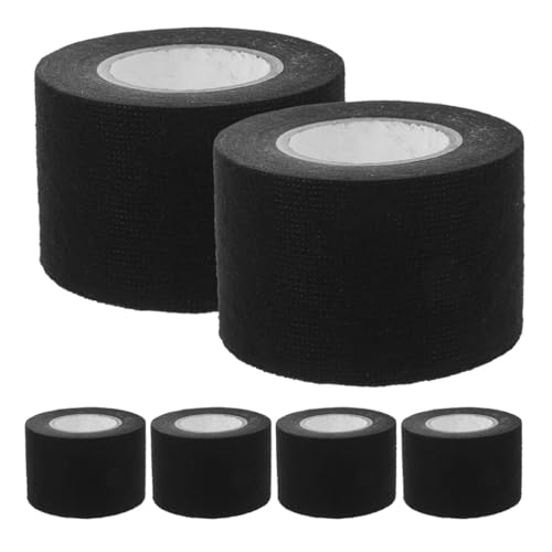 TOPBATHY 6 Rollen Stoff-Elektroband hochtemperatur klebeband selbstklebendes klebeband Isolierband Stoffband Hochtemperatur-Elektroband Band mit hoher Hitze Drahtband Beflockung Black TOPBATHY 6 Rollen Stoff-Elektroband hochtemperatur klebeband selbstklebendes klebeband Isolierband Stoffband Hochtemperatur-Elektroband Band mit hoher Hitze Drahtband Beflockung Black von TOPBATHY