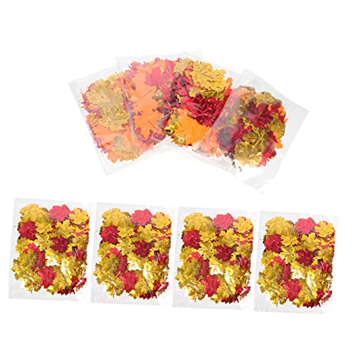 TOPBATHY 8 Packungen Konfetti Aus Ahornblättern Ahornblatt-pailletten Party Goldenes Konfetti Regenbogen Streusel Aufdecken Streamer Zurück Zu Schulkonfetti Fiesta Girlande Plastik von TOPBATHY