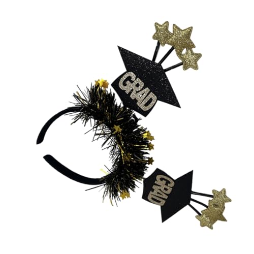 TOPBATHY Abschluss-stirnband Abschluss-stirnbänder Graduierung Haarschmuck Cosplay-kopfschmuck Grad-elemente-stirnband Abschluss-haarspange Festival-stirnband Cosplay-stirnband Filzstoff von TOPBATHY