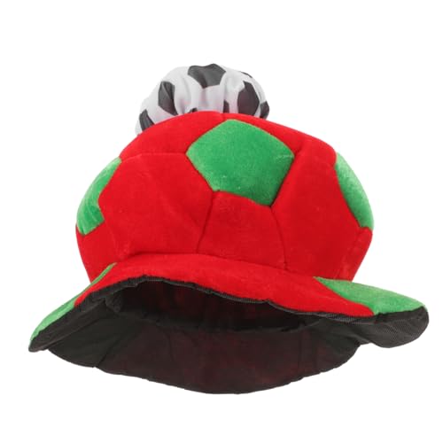 TOPBATHY Fußballmütze festival cap football cap sporty cap football game Fußballmatch Fußballspielhut Neuheit Filzmütze Sportfans dekorativer Hut jubelnde Hutstütze Fußball-Jubelhut gefühlt von TOPBATHY