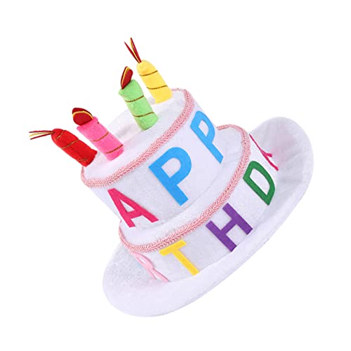 TOPBATHY Geburtstagshut geburtstag kopfbedeckung Geburtstagsfeier Geburtstag Kopfschmuck Kuchen verzieren partyhüte kinder party zubehör kinder Hut zum Geburtstag Dekorativer Hut Grüßen von TOPBATHY