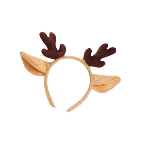 TOPBATHY Geweih Stirnband Geweih-Stirnbänder für Rollenspiele Weihnachtsgeweihkopfband christmas haarreif christmas headband Kostüm für Kinder Haarband Weihnachtsgeweih Kopfbedeckung Plüsch von TOPBATHY