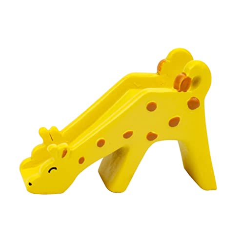 TOPBATHY Giraffe Rutsche Dia-Dekorationen wohnungseinrichtung Home Decoration kuchendekoration caketopper 1 hausdeko Kinderspielzeug aus Harz Auto-Armaturenbrett-Dekoration Yellow von TOPBATHY