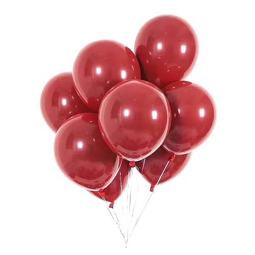 TOPBATHY Granatrote Latexballons Doppelschichtige Hochzeits Und Wohnungsdekorationsballons Für Romantische Feiern Partys Und Veranstaltungen von TOPBATHY