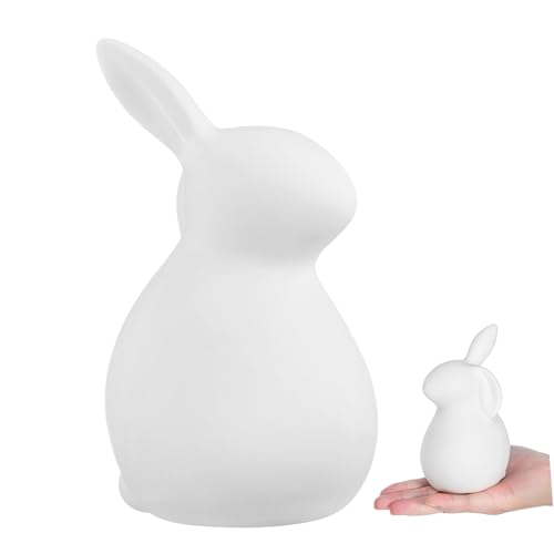 TOPBATHY Hase Dekofigur Weiße Kreative Und Minimalistische Tischdekoration Für Zuhause Und Wohnzimmer Niedliches Hasenornament Für Ostern von TOPBATHY