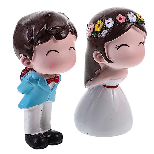 TOPBATHY Hochzeitskuchen Ornament Kuss Paar Dekoration Aus Resin Für Kreative Kuchendekoration Ideal Für Hochzeiten Und Feierliche Anlässe von TOPBATHY