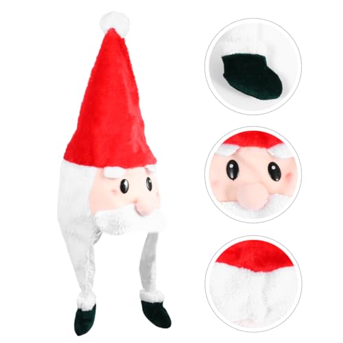 TOPBATHY Hut Dress Up Artikel kinderkleider kinderkleidung Urlaubsmütze Weihnachtsmannkostüm für Kinder Weihnachten Cosplay Hut Kopfbedeckung Weihnachtsparty-Plüschmütze Flanell von TOPBATHY