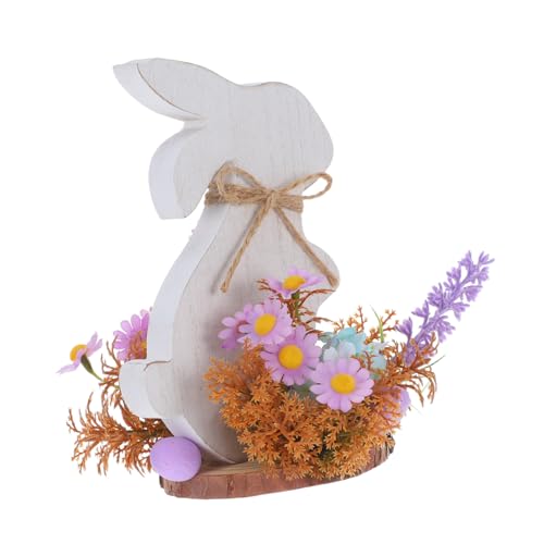 TOPBATHY Kaninchen-Desktop-Dekoration Ostern tischdeko Formschnitt für Osterhasen Osterhasen-Dekorationspuppe Ostern baumschmuck Figur osterhasen Dekoration Osterhasen-Holzschilder Schaum von TOPBATHY