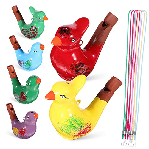 TOPBATHY Keramische Vogelpfeifen Tierische Pfeifen Cartoon Pfeifen Musikalische Mit Lanyards Bunte Designs Für Und Geburtstagsgeschenke Mischstil von TOPBATHY