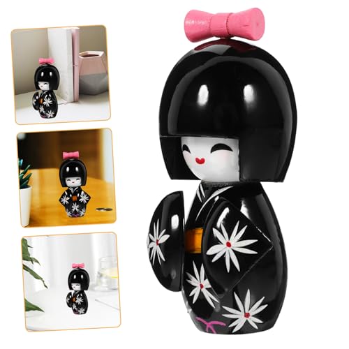 TOPBATHY Kimono Puppen Puppe bürodeko büro Dekoration Kimono-Dekoration Home Decor hausdeko Marionette realistische Babypuppe Desktop-Kimono-Puppe Japanische Kimono-Puppendekoration Holz von TOPBATHY