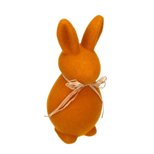 TOPBATHY Osterhase frühlingsdeko plüschhase Osterfest Dekoration tischdeko Ostern gartenfigur hase Skulptur Hase Kaninchen Küken Osterparty-Ornament -Hofschild Schaumbeflockung Orange von TOPBATHY