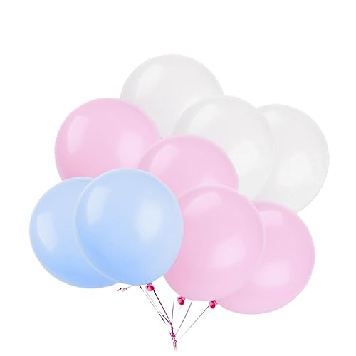 TOPBATHY Perlglanz Luftballons Runde Latex Ballons Hellblau Und Partydekoration Für Hochzeiten Abschlussfeiern Und Feste von TOPBATHY