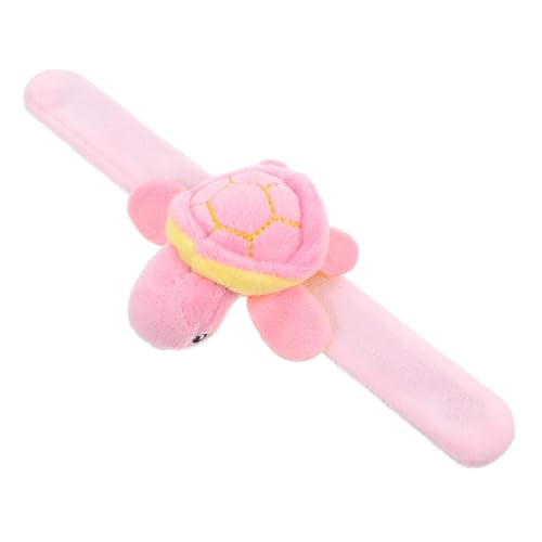 TOPBATHY Plüschring Schildkröten-gastgeschenke Kuscheltier-armbänder Meerestier-Armband Klatscharmbänder Für Kleinkinder Meeresschildkröten-Armband Slap-Band-Spielzeug Pp Baumwolle Rosa von TOPBATHY