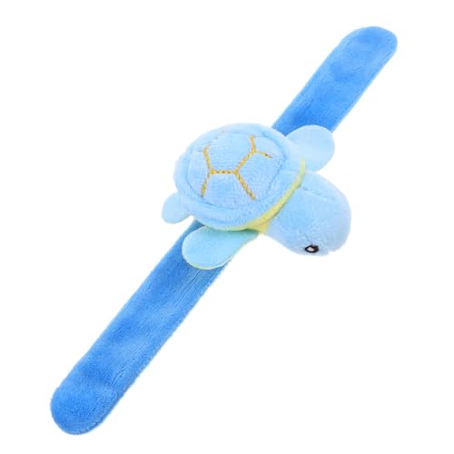 TOPBATHY Plüschring Schildkrötenarmband Tierarmbänder Kuscheltier-armbänder Animal-Slap-Armband Geburtstagsarmbänder Für Das Klassenzimmer Schildkröten-gastgeschenke Blue Pp Baumwolle von TOPBATHY