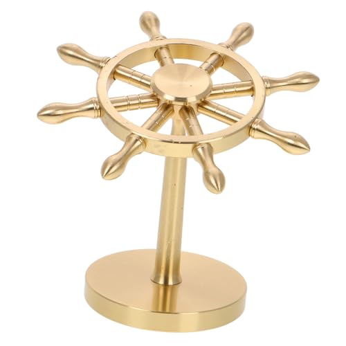 TOPBATHY Ruderornamente Aus Messing Kreatives Schiffsruder Mediterrane Wohnkultur Ruderstatue Nautische Partydekorationen Einrichtung Im Maritimen Stil Desktop Mit Mediterranem Golden von TOPBATHY