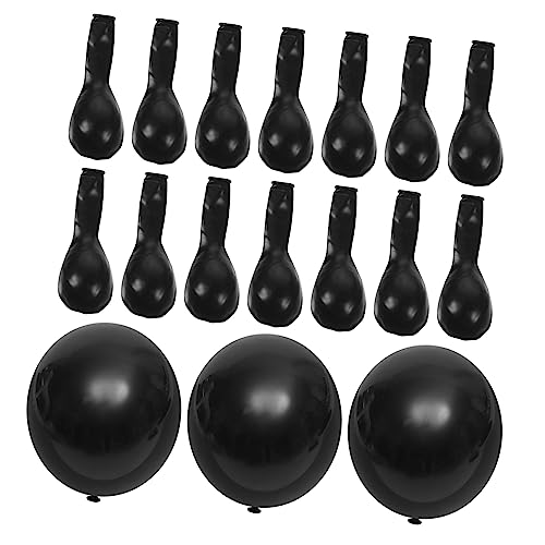 TOPBATHY Schwarze Latexballons Für Hochzeiten Geburtstagsfeiern Und Abschlussfeiern Dekorationsset Mit Bändern Glänzende Oberflächen Ideal Für von TOPBATHY