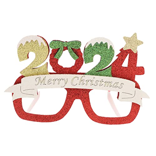 TOPBATHY Weihnachtsbrillengestell Brillen für Fotoautomaten brille für kinder weihnachtsparty accessoires weihnachtsfotos accessoires Fotogeschenke Weihnachtsdekorationen Partybrille prop von TOPBATHY