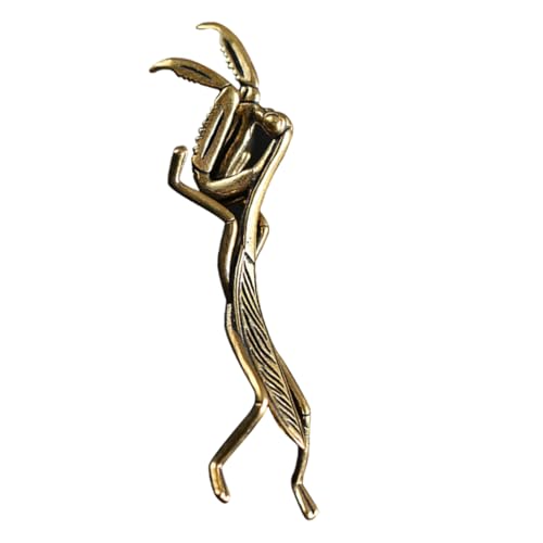 TOPBATHY schlafzimmerdeko Living Room Decoration tischdeko esstisch wohnzimmerdeko Mantis-Bastelfigur Ornamente kreatives Mantis-Handwerk zartes Mantis-Handwerk Messing Golden von TOPBATHY