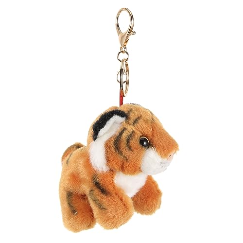 TOPBATHY üsch Tiger Schlüsselanhänger Weiches Tiger Pendant Als Taschenanhänger üßes Deko Accessoire Für Taschen Und Rucksäcke Perfektes Für Tierliebhaber von TOPBATHY