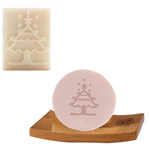 Seifenkapitel Prägestempel Handgefertigter Naturharz Mini Seifenstempel DIY Mini Druck Naturharz Mini Stempel Harz Seifenstempel Mini Harz Seifenpad (Weihnachtsbaum) von TOPBSFARNY