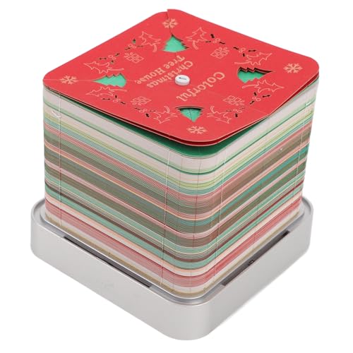 3D -Memo -Pads Kalender 2025, 3D -Kunstkalender Memo Pad Xmas Tree House Handgefertigt Klebrige Notizen Schreibtisch Ornament für Büro, 2025 Zeitstückkalender Notizblock von TOPINCN