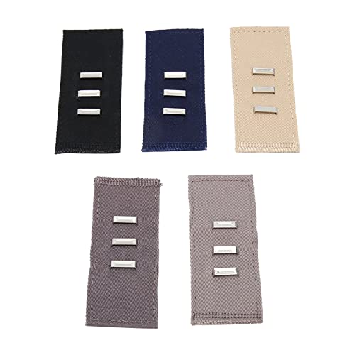 5 Pcs Elastische Taillenstrecker für Jeanshosen Rockkleidhosen, Taille Extender - -Button Expansionen Verstellbare Hosenknopftaste Taillenband Extenders für Männer Frauen von TOPINCN