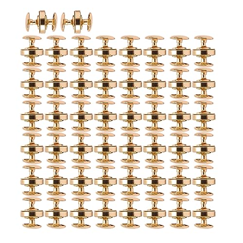 50 Sets Magnet Taste Clasp -Schnappschüsse, Leichtmetallfallerverschlüsse Bastelnähte Knöpfe Strickknöpfe Sets für Nähen, Handwerk, Geldbörsen, Taschen, Kleidung, Leder (GOLD) von TOPINCN