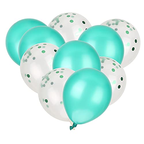 Ballon, 10 Stück Ballon mit Pailletten, Latex-Luftballons, Party, Urlaub, Hochzeit, Zubehör, Geburtstagsparty-Dekoration von TOPINCN