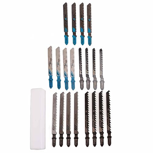 HSS T Shank Jigsaw Blades 20pcs Set Schnelles Schneidset für Holzmetallhandwerker von TOPINCN