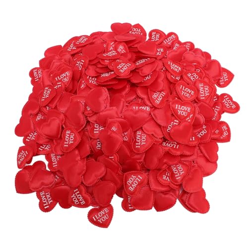 Herzform -Schwamm Blütenblatt, 500pcs Romantische Herz Konfetti Hochzeitstisch Dekoration, Geeignet für Hochzeiten, Jubiläen, Date Nights Decoration Party Supply von TOPINCN