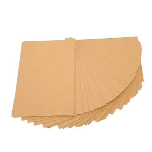 Kraft Brown Cardstock Paper Sheets, Dicke Leere Grußkarten, Druckbare Postkarten für Hochzeit, Partyeinladungen, DIY -Projekte, Kunsthandwerk, (15 x 10 cm, 300 g/m², 200 Stück von TOPINCN