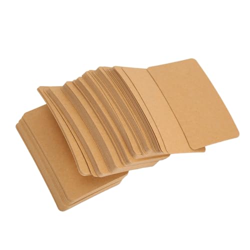 Kraft Brown Cardstock Paper Sheets, Dicke Leere Grußkarten, Druckbare Postkarten für Hochzeit, Partyeinladungen, DIY -Projekte, Kunsthandwerk, (9 x 5,4 cm / 3,5 x 2,1 Zoll, 350 von TOPINCN