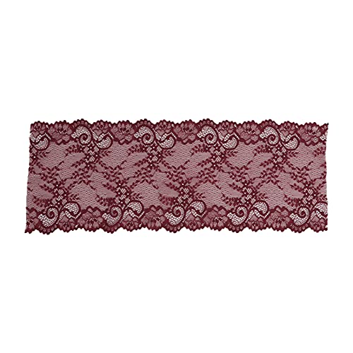 Spitzenband, Einzigartiger Stil, Weich, Verdickt, Kleidungszubehör, Zum Dekorieren von Kleidung, Hosen, für DIY-Handwerk, Party, Hochzeit (WINE RED) von TOPINCN