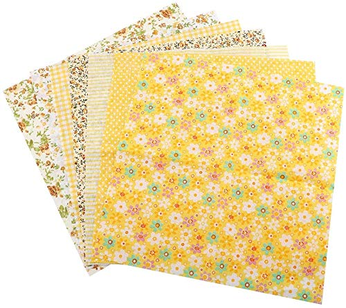 7-teiliges Set aus Baumwollstoff, verschiedene Quadrate, vorgeschnitten, für Bettwäsche, Suite Quarter, DIY, Nähen, Scrapbooking, Quilting-Set, 50 x 50 cm von TOPINCN