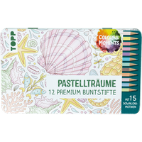 Colorful Moments Designdose mit Buntstiften - Pastellträume von TOPP