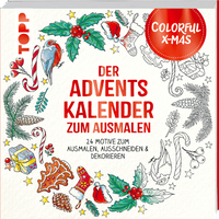 Der Adventskalender zum Ausmalen - Colorful Christmas von TOPP