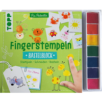 Fingerstempeln. Bastelblock mit Stempelfarbe von TOPP