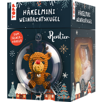 Häkelmini-Weihnachtskugel Häkelset Rentier von TOPP