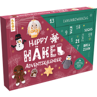 Happy Häkel-Adventskalender. Mit Material und Anleitungsbuch für 24 Häkelprojekte von TOPP