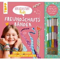 Kreativstart Kids Freundschaftsbänder. Anleitungsbuch und Material von TOPP