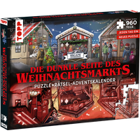 Puzzle-Rätsel-Adventskalender: Der geheimnisvolle Weihnachtsmarkt – 24 Puzzles mit insgesamt 960 Teilen von TOPP