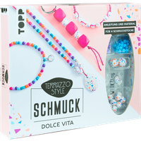 Terrazzo-Schmuckset - Dolce Vita (Knallig/ Pink) von TOPP