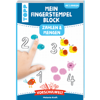 Vorschulwelt - Mein Fingerstempelblock Zahlen und Mengen von TOPP